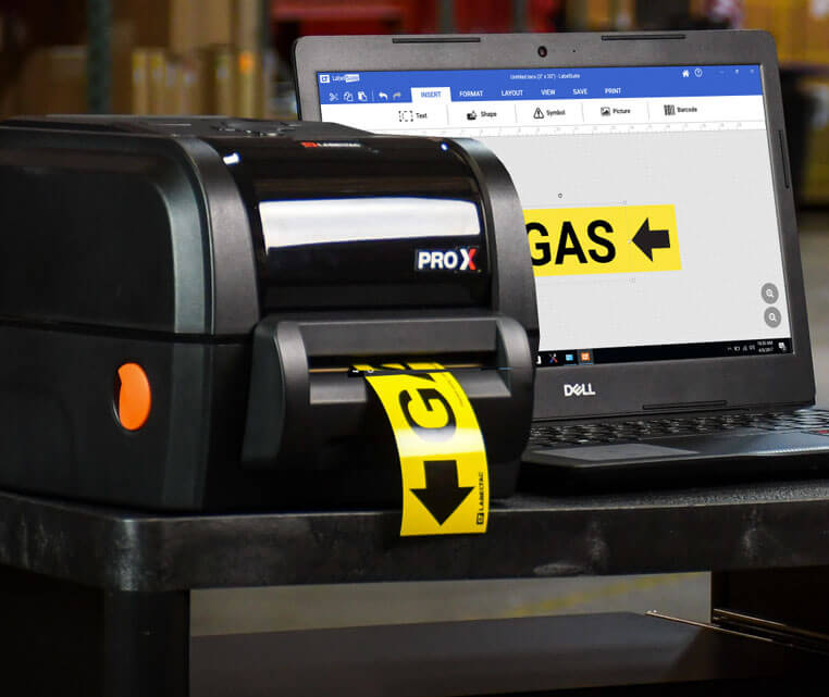 Industrial-quality, custom labels in-house